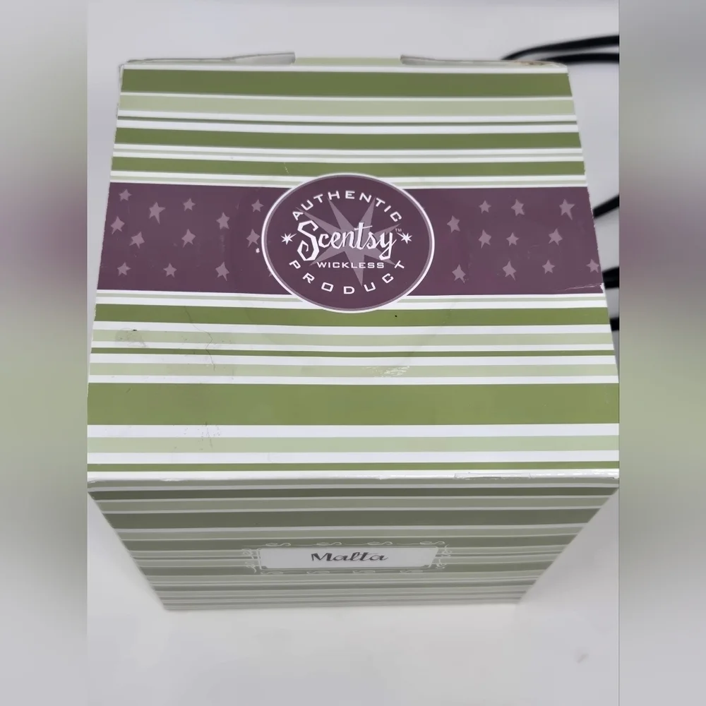 SCENTSY MALTA FULL SIZE WARMER WITH BOX RETIRED ISLAND COLLECTION WATER PITCHER